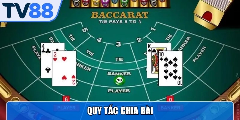 Theo quy định cả hai cửa Player và Banker đều được chia hai lá
